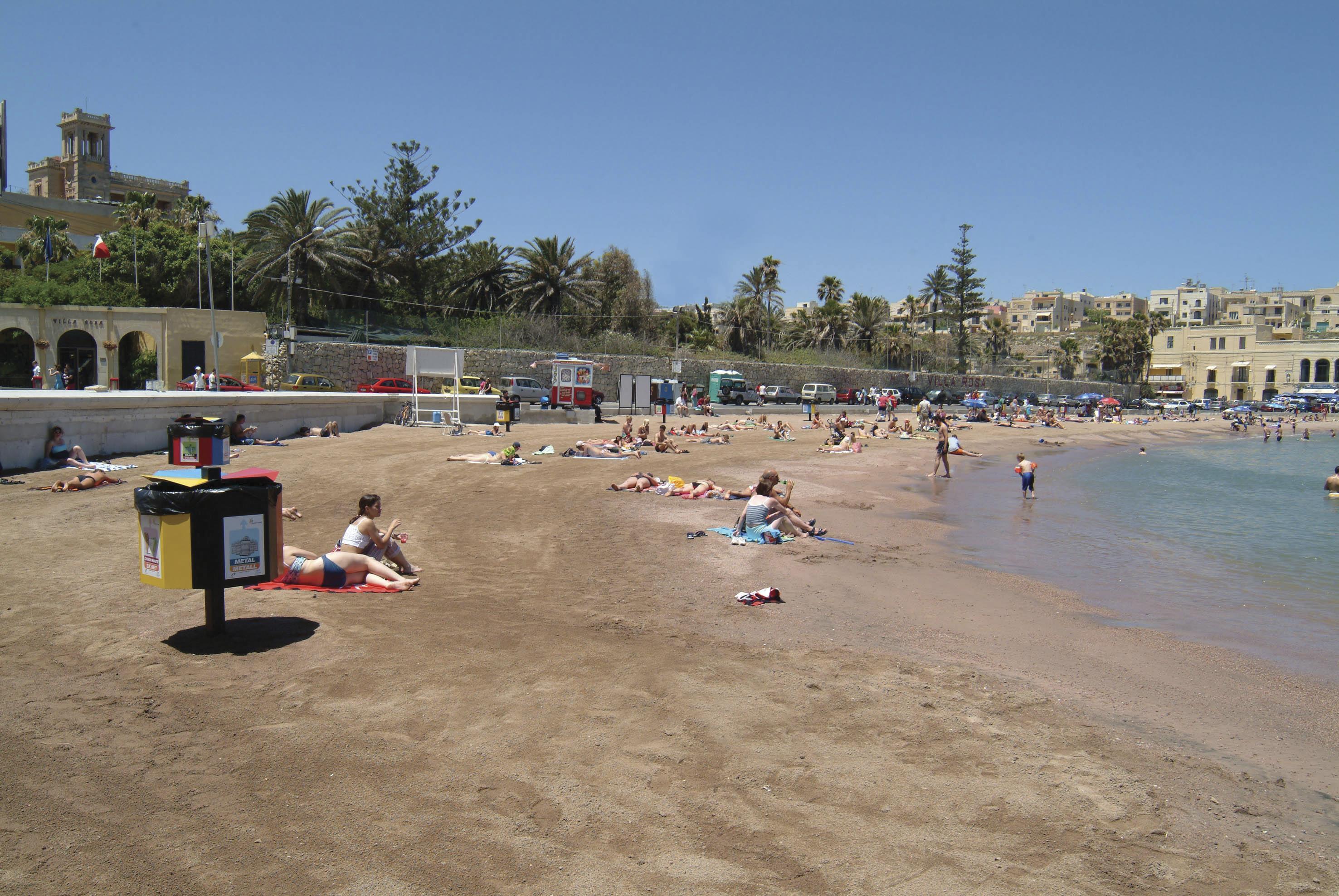 Be.Hotel Saint Julian's Exterior photo The beach at the entrance of the town