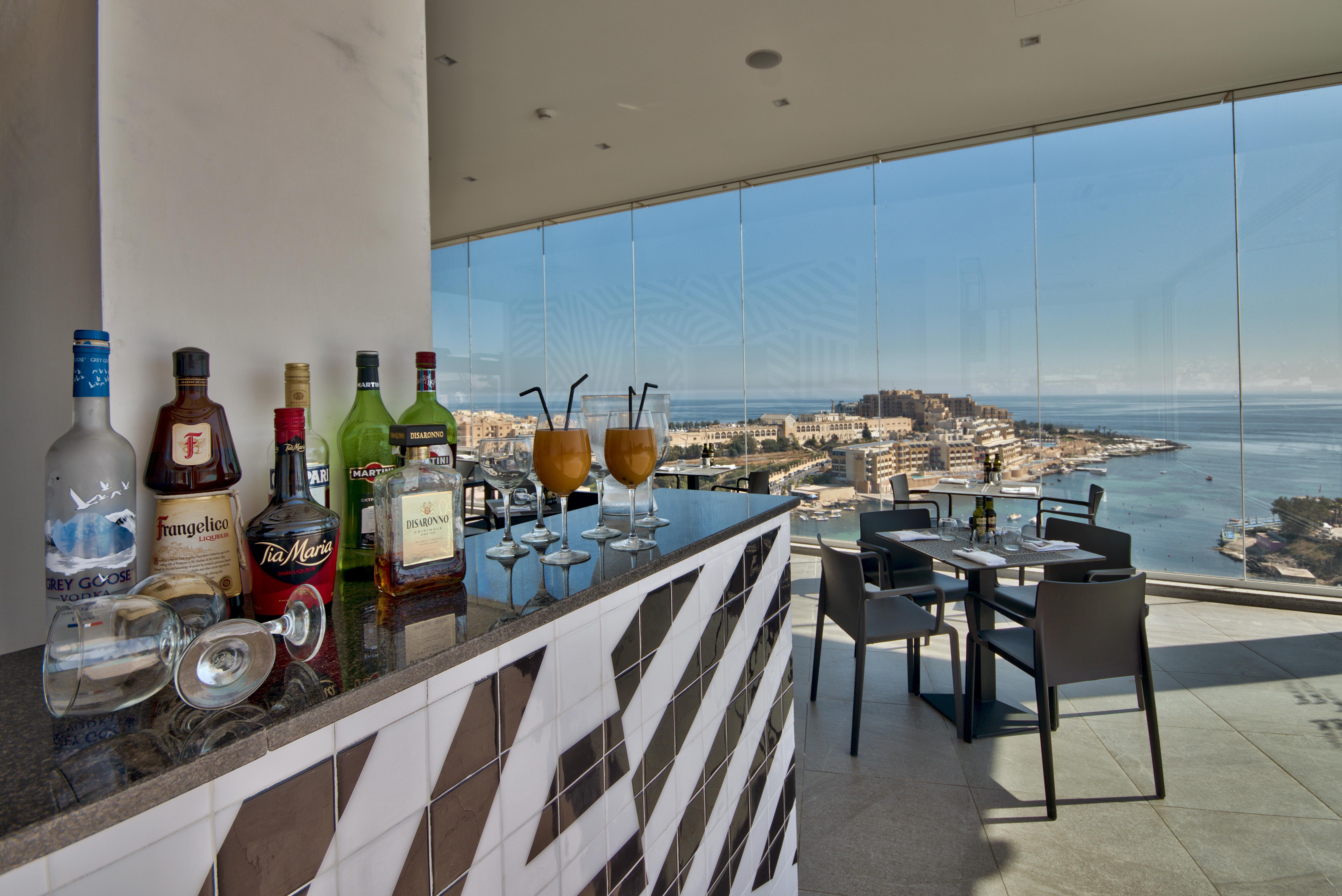 Be.Hotel Saint Julian's Exterior photo The view from the Sky Bar